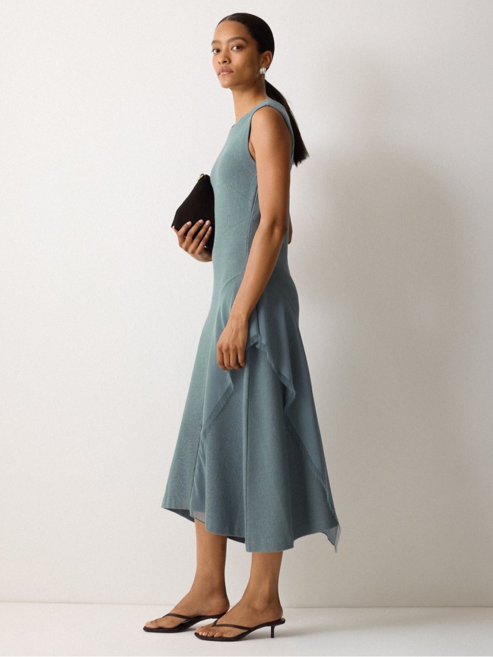JIGSAW UK Sleeveless Ponte Midi Dress - Picture 3 of 10